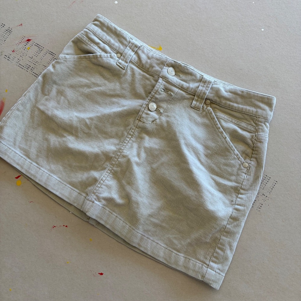 Y2K No Boundaries Corduroy Mini Skirt Tan Whipped Latte 9
